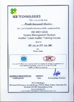 ISO 9001: 2000 QMS Author, Lead Auditor Training  Cousre